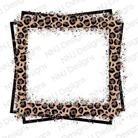 leopard print photo frames